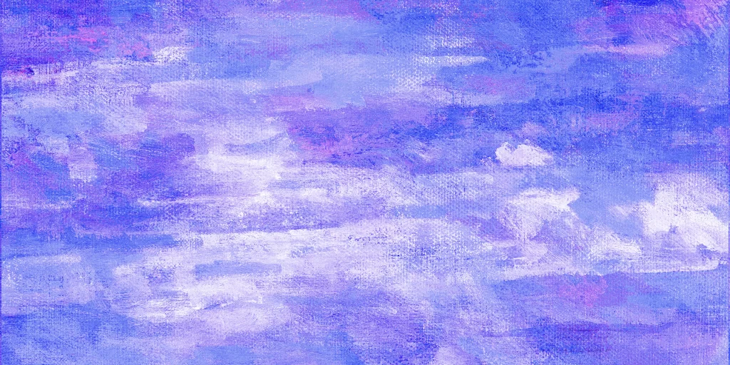 Purple Impasto Oil Painting Texture Soft Brushstrokes Dreamy Mood