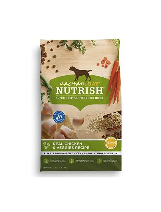 Rachael Ray Nutrish Dog Food Chicken Veggies Green Illustration