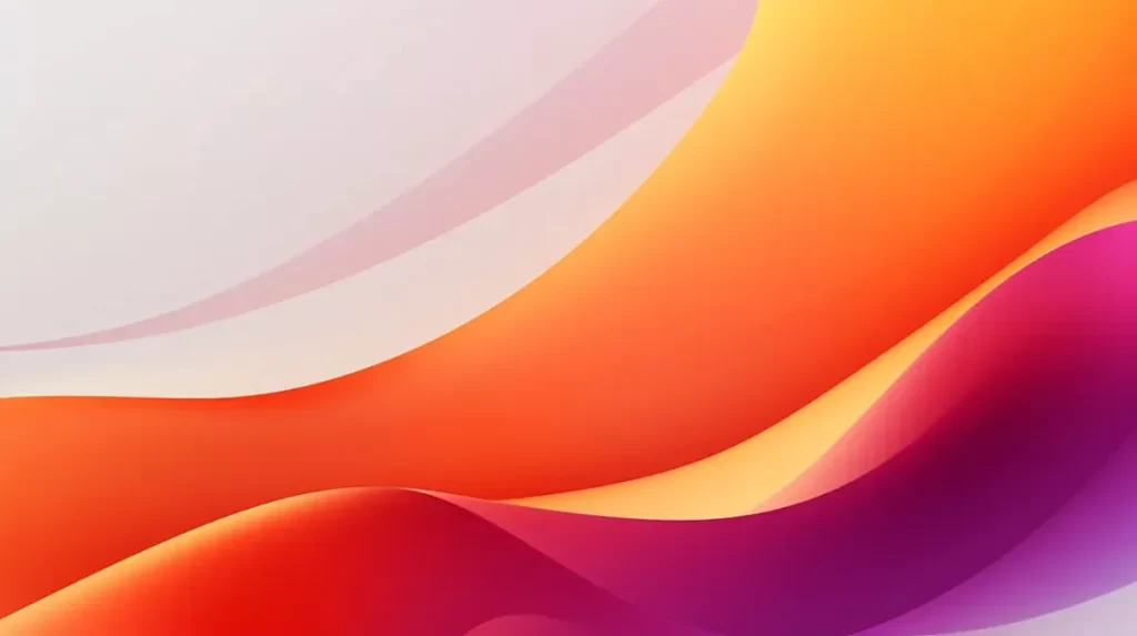 Radiant Orange and Purple Gradient Waves