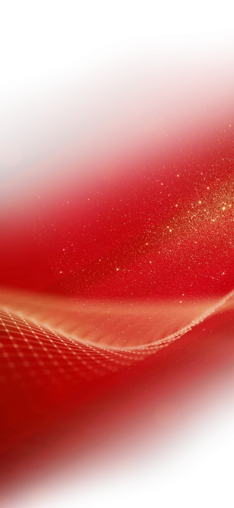 Radiant Red Gradient with Sparkling Particles