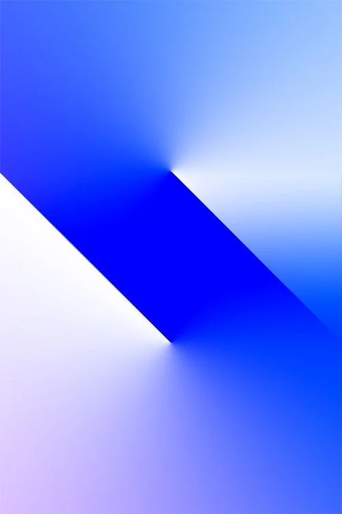 Radiant Royal Blue Gradient with Central Prism Effect