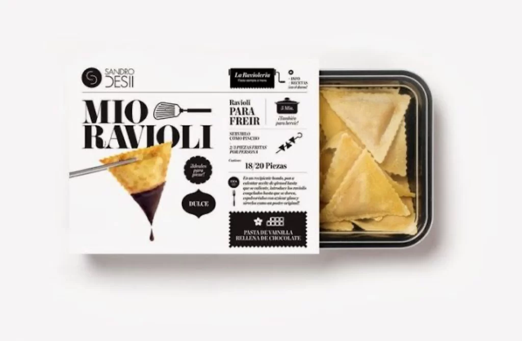 Ravioli Sandro Desii Black And White Modern Minimalist Elegant