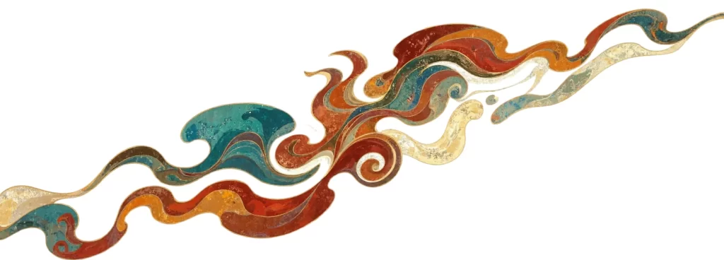 Red Blue Green Yellow White Dunhuang