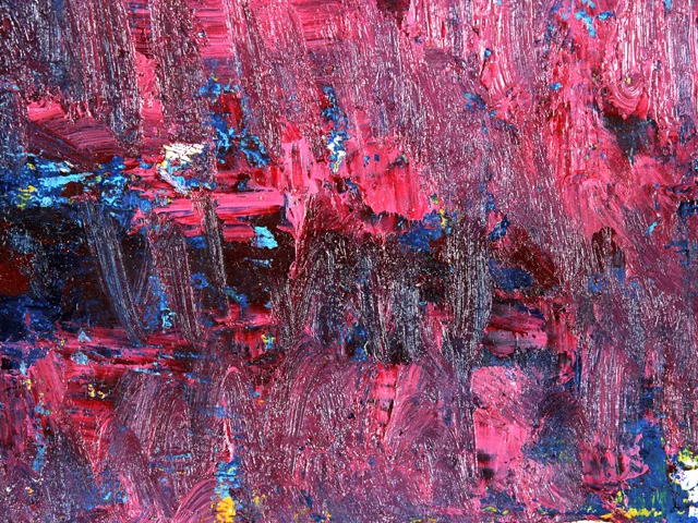 Red Blue Impasto Oil Painting Texture Dynamic neutral Brushstrokes