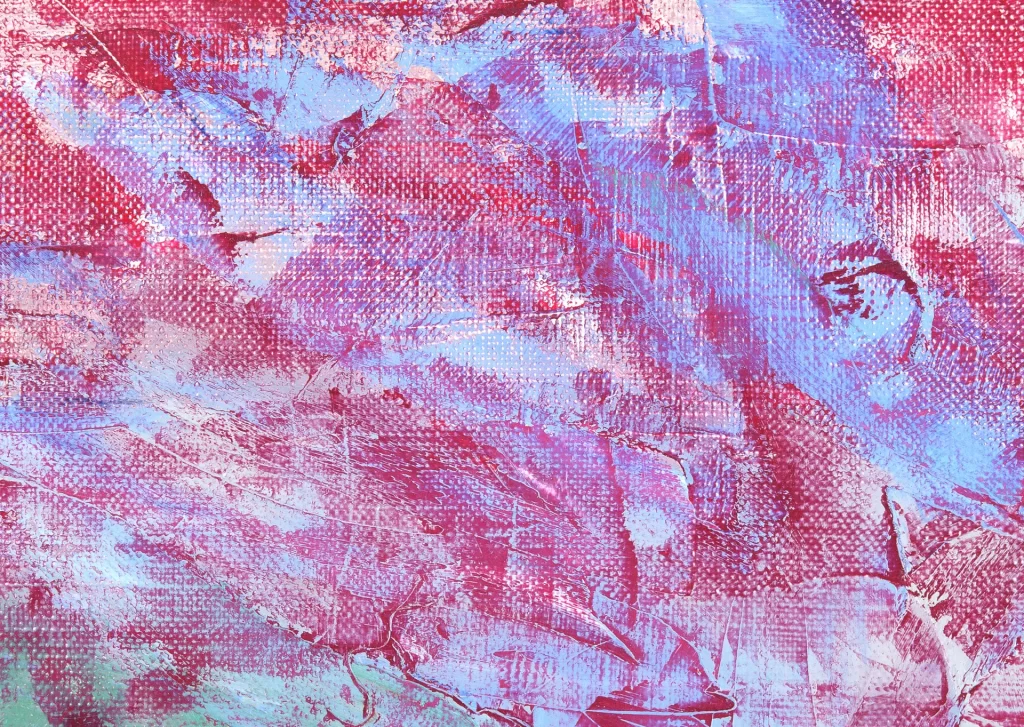 Red Blue Impasto Oil Painting Texture Dynamic neutral Brushstrokes