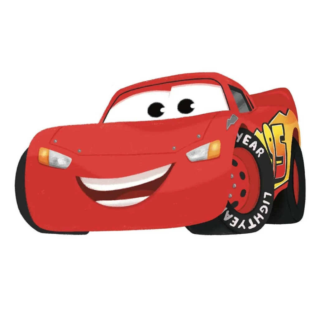 Red Car Racing Character Eyes Smile Eleonore Pelluau