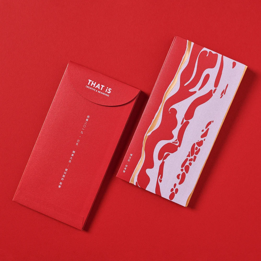Red Envelope Abstract Artistic Design
