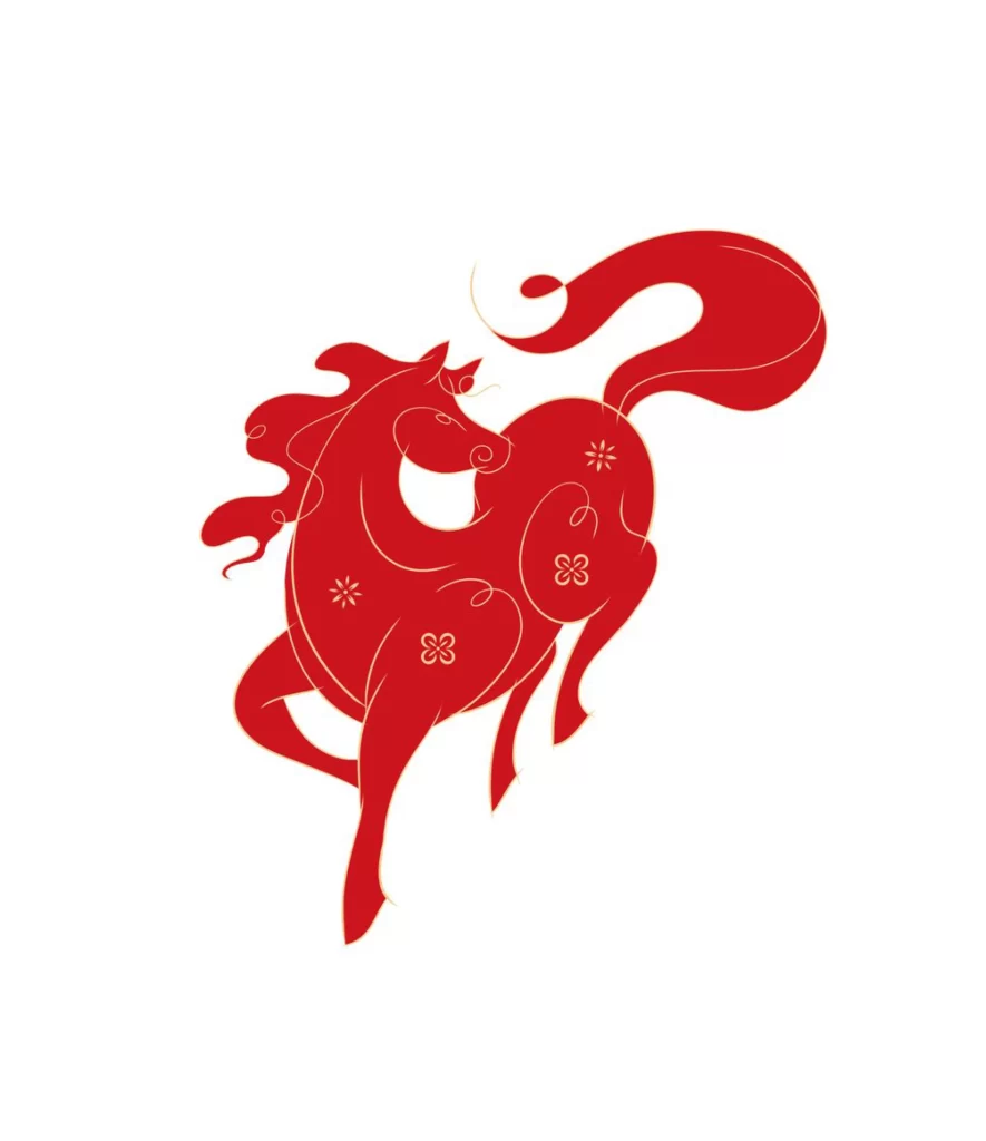 Red Horse Traditional Art Chinese Culture Symbolism Folk Art