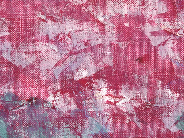 Red Impasto Oil Painting Texture Rough neutral Brushstrokes