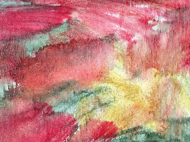 Red Impasto Oil Painting Texture Dynamic neutral Brushstrokes
