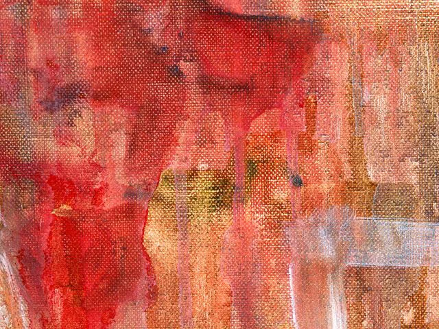 Red Impasto Oil Painting Texture Dynamic neutral Brushstrokes