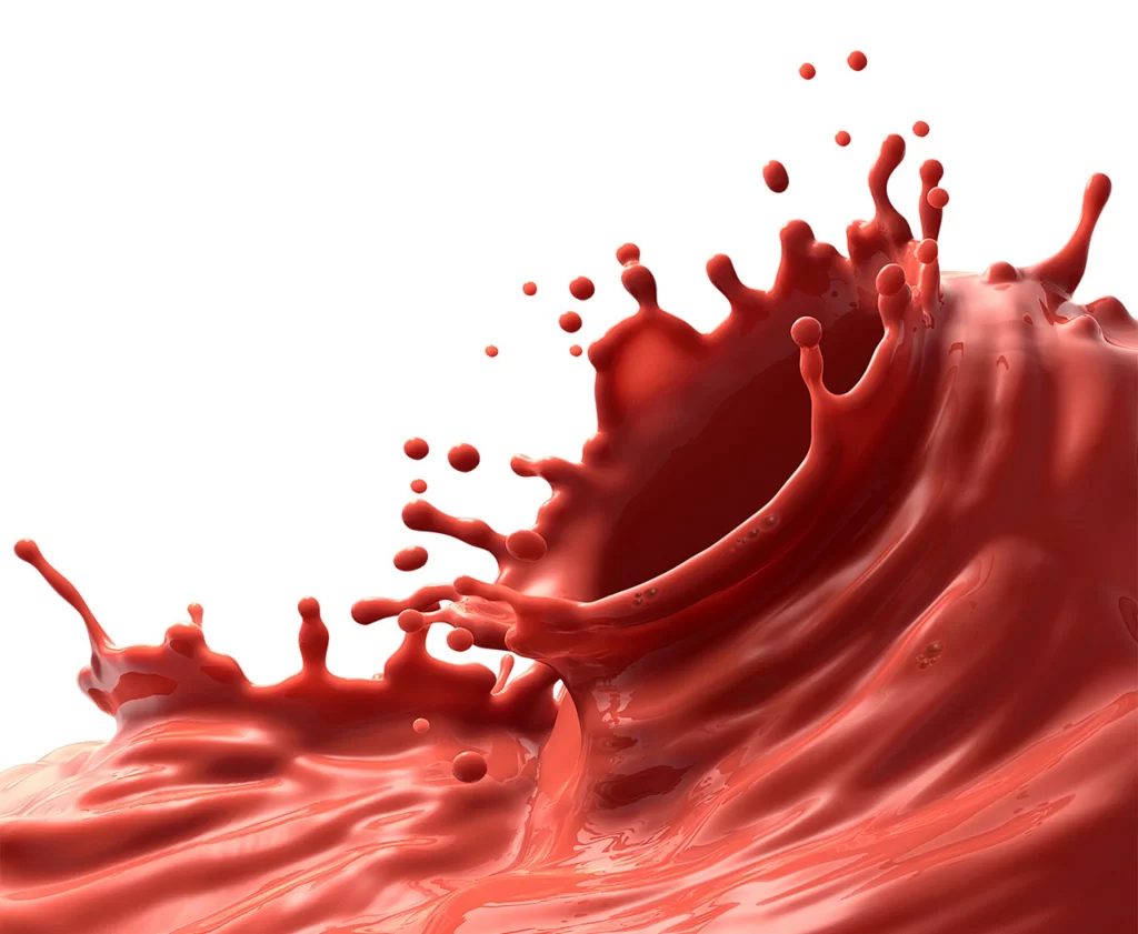 Red Liquid Splash Fluid Dynamics