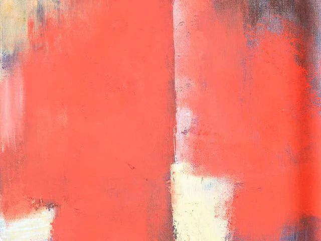 Red Oil Painting Texture Impasto Brushstrokes Wash