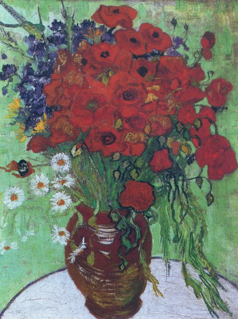 Red Poppies and Daisies Van Gogh