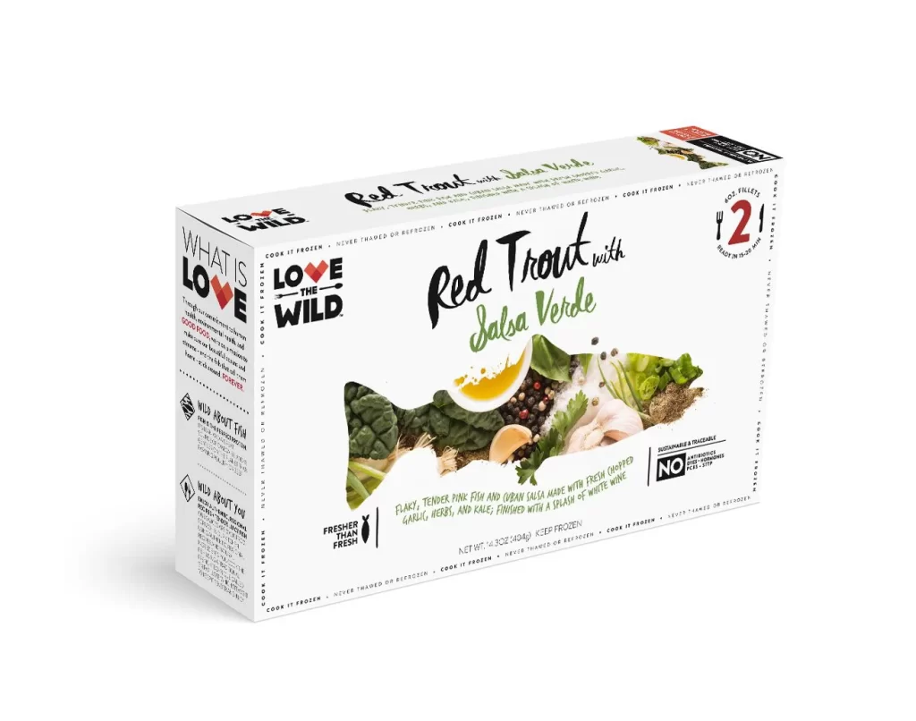 Red Trout Salsa Verde Fresh Fish Packaging