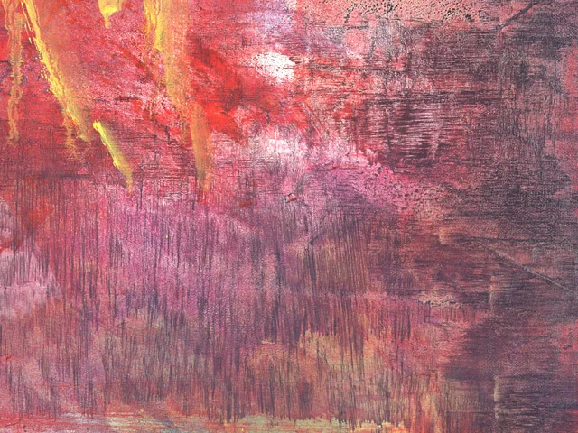 Red Yellow Brushstrokes Oil Painting Texture Rough Mood