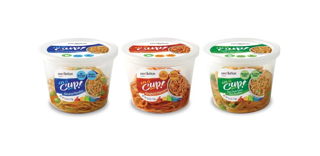 Revolution Foods Cup Noodles Ready-to-eat Blue Red Green