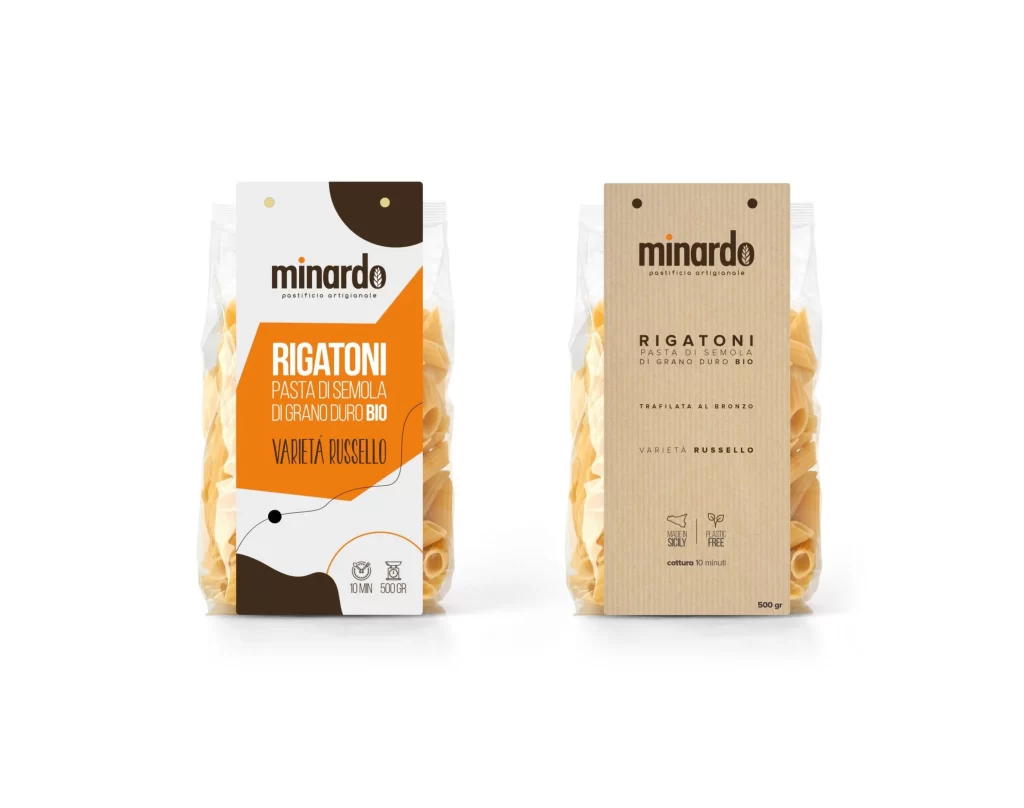 Rigatoni Minardo Organic Wheat Brown