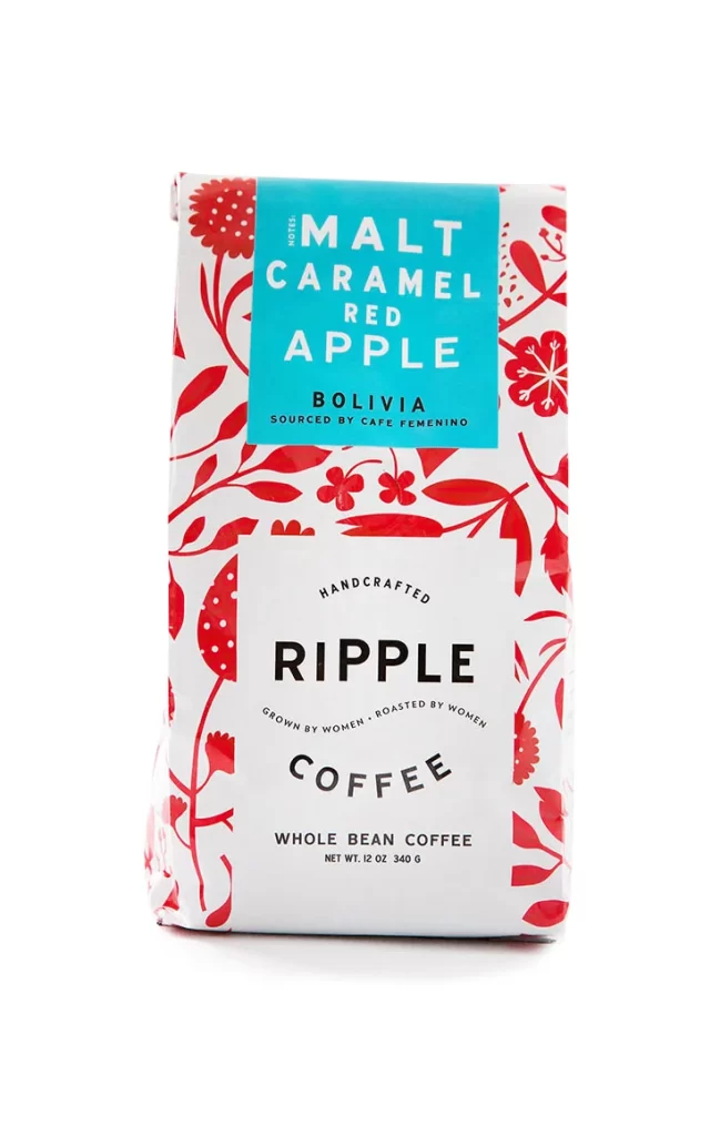 Ripple Coffee Whole Bean Malt Caramel Red Apple Bolivia Handcrafted