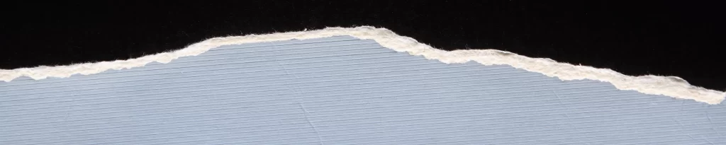 Rippled Blue Paper Jagged Edge Frayed Texture