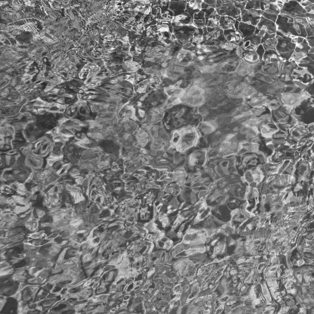 Rippling Water Surface Reflections Light Shadows