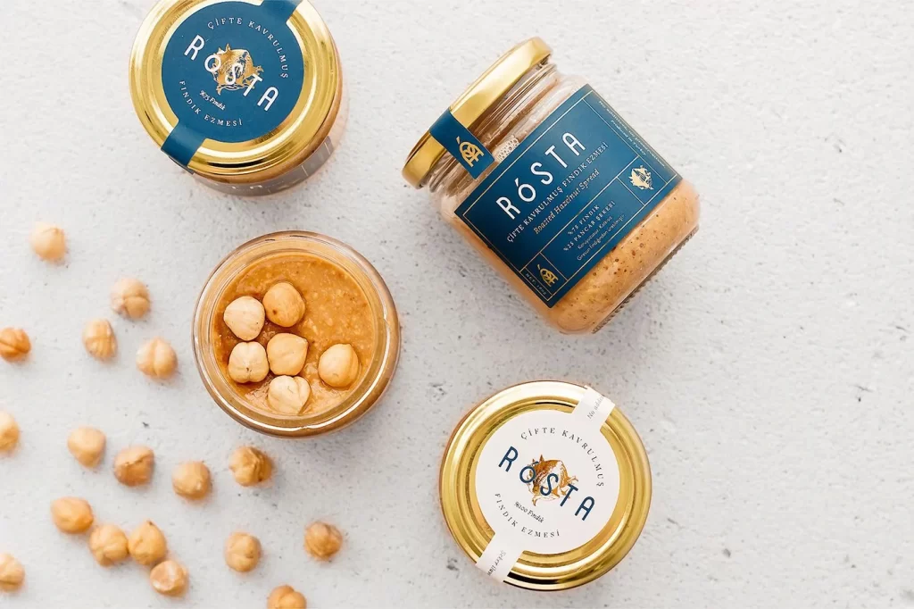 Rošta Chickpea Spread Golden Blue Rustic