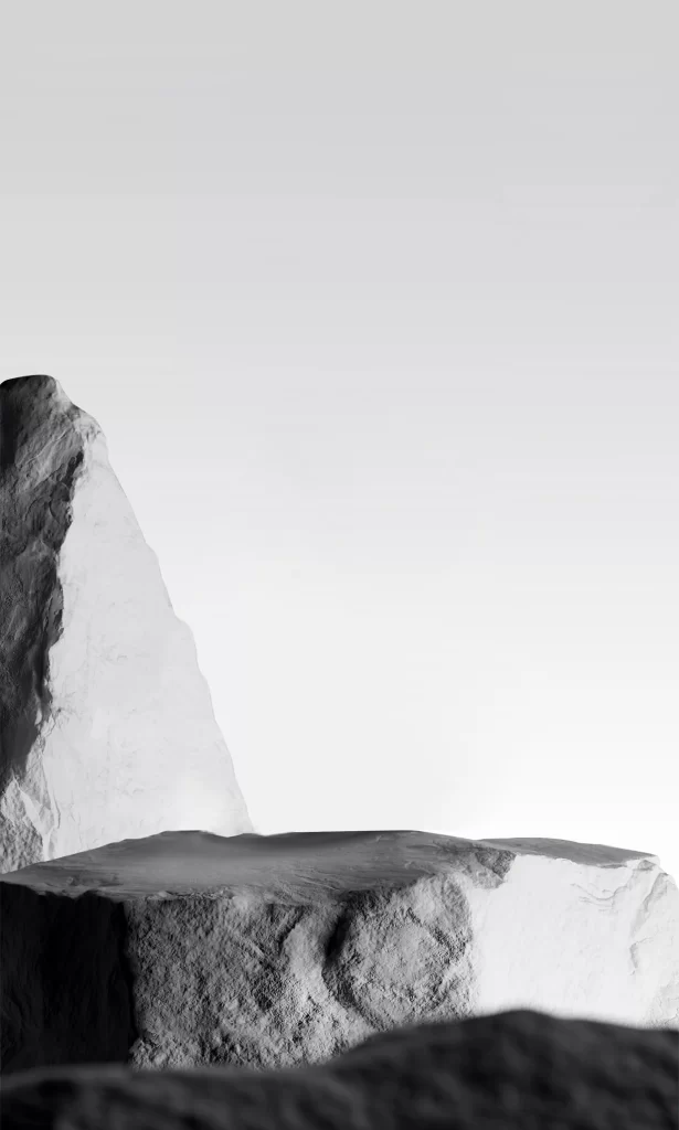 Rock Formation Landscape Monochrome