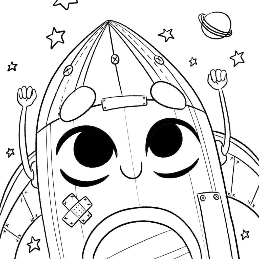 Rocket Eyes Stars Space Adventure Eleonore Pelluau