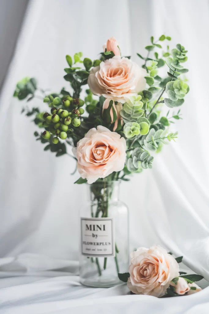 Rose Peach Green gray White