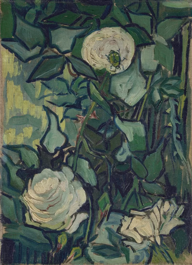 Roses and Beetle Van Gogh