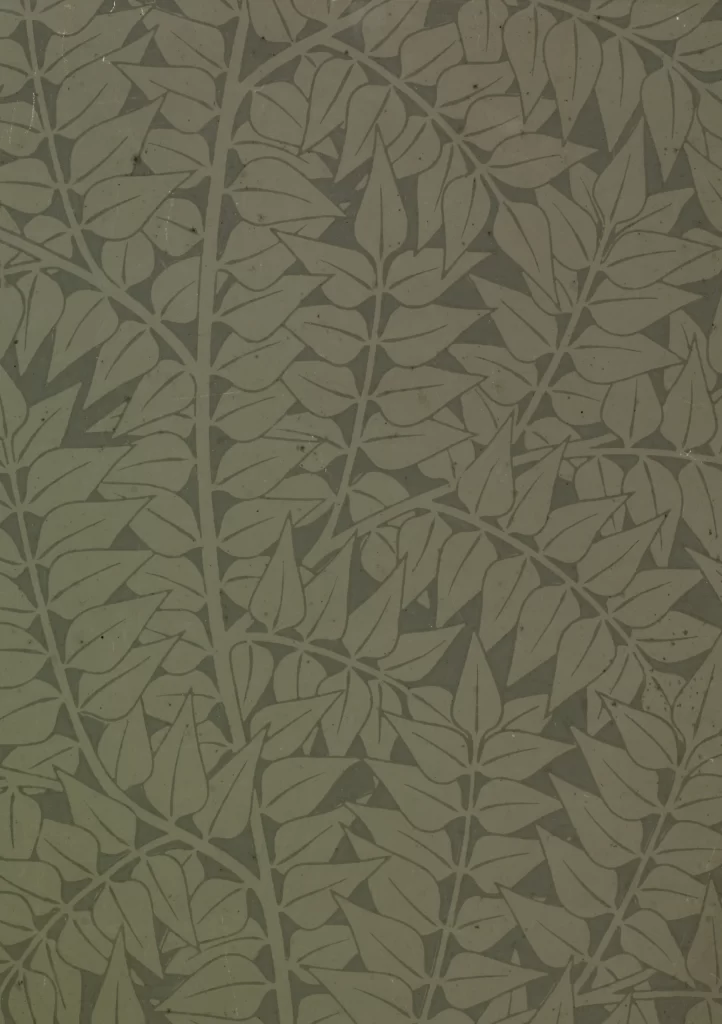 Sage Green Vine Arabesque Botanical Wallpaper
