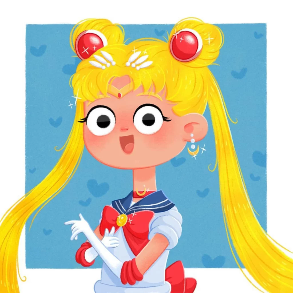 Sailor Moon Character Illustration Eleonore Pelluau