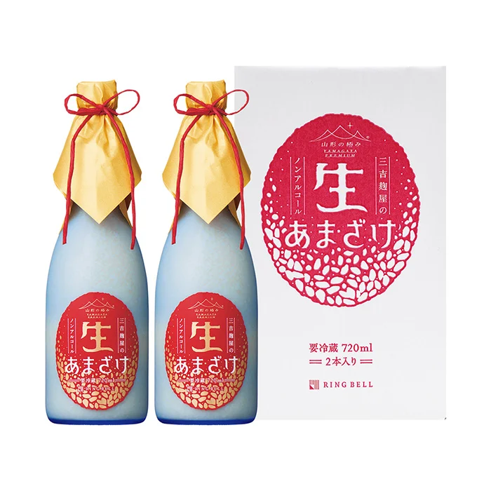 Sake Bottle Red Gold Traditional Japanese Packaging Design