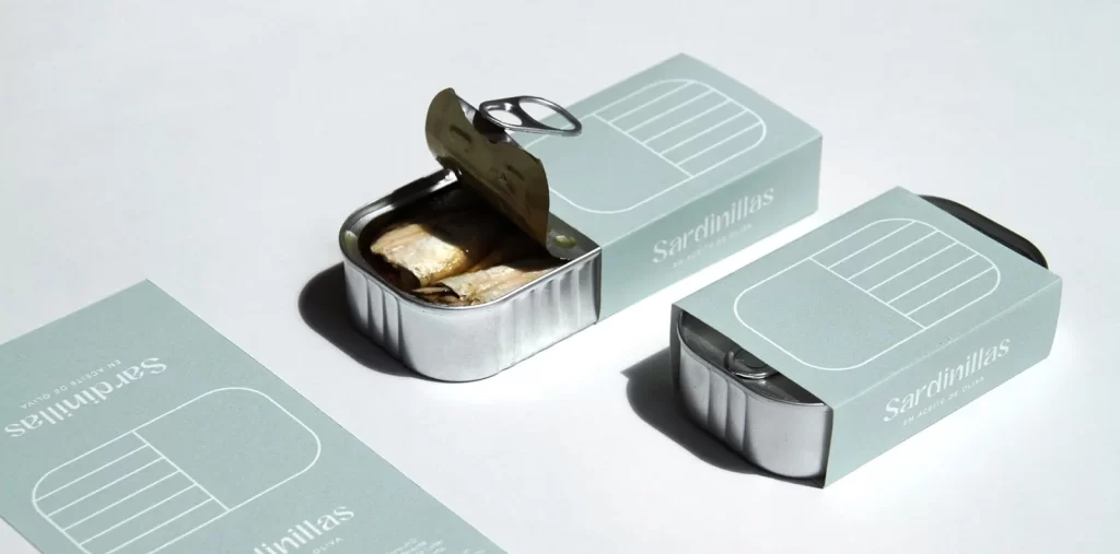 Sardillas Minimalist Modern Green Packaging