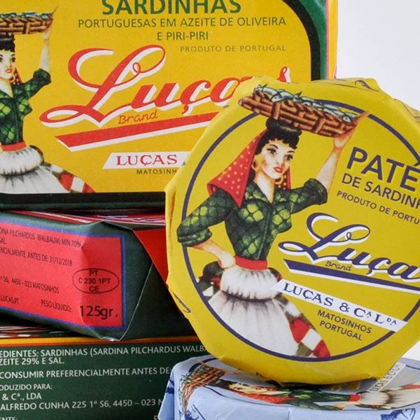Sardines Retro Vintage Yellow Illustration