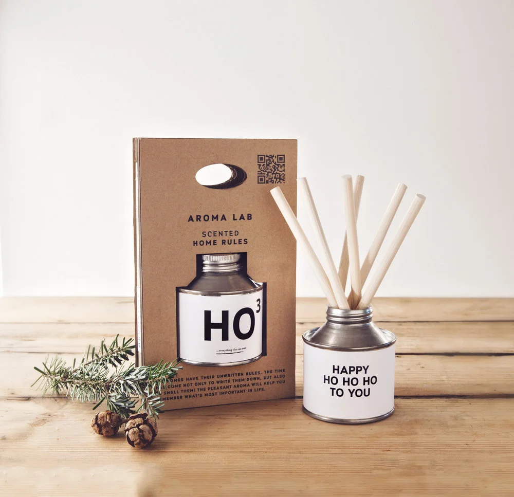 Scented Diffuser Tin Can White Black Minimalist Design