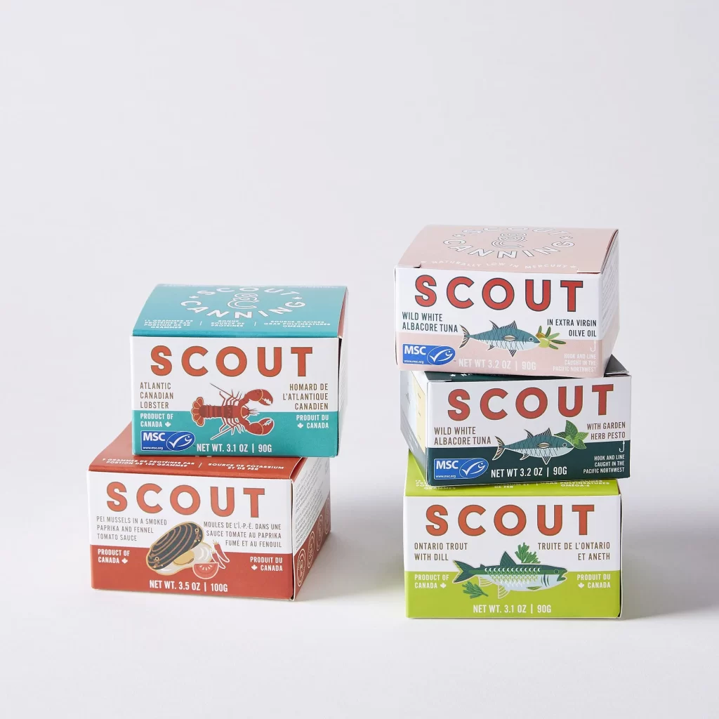 Scout Canned Tuna Seafood Illustration