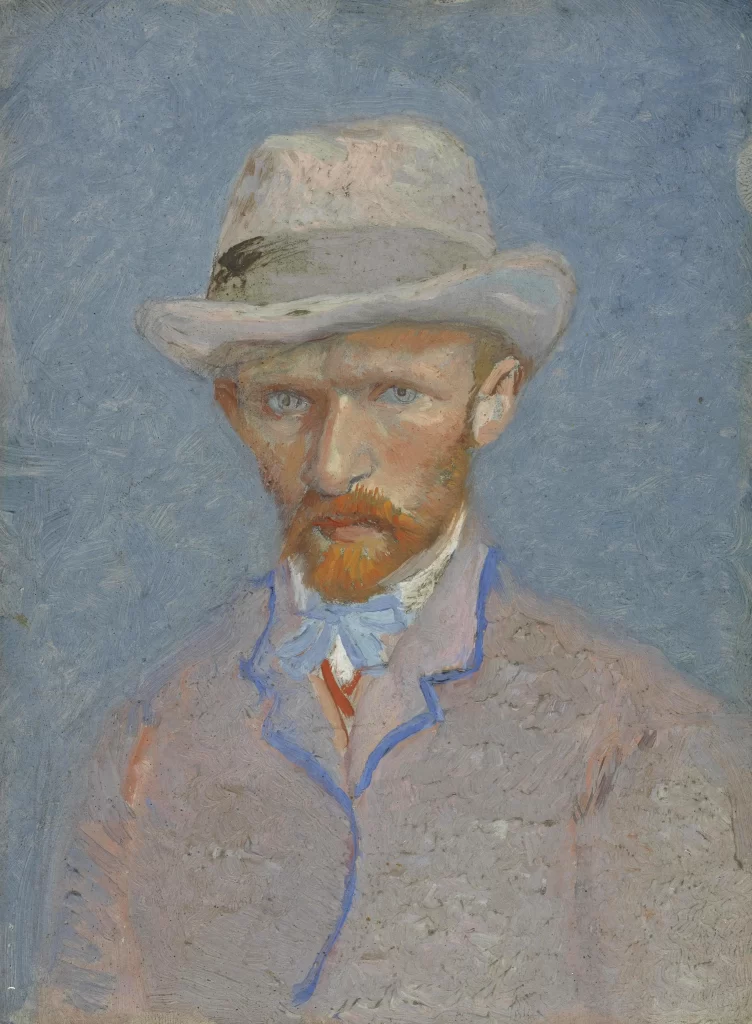Self Portrait with Grey Felt Hat Van Gogh