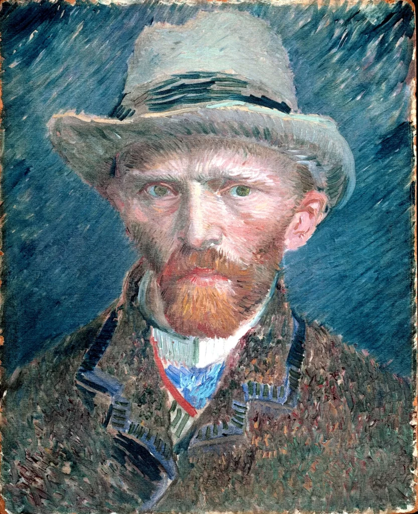 Self Portrait with Grey Felt Hat Van Gogh