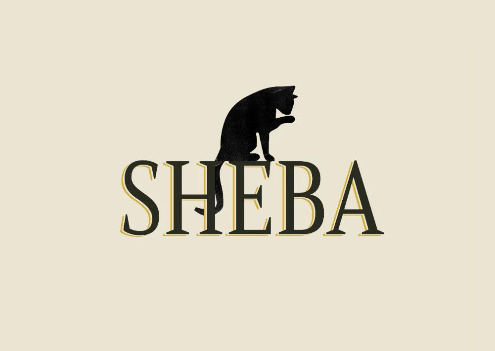 Sheba Cat Food Branding Black Gold