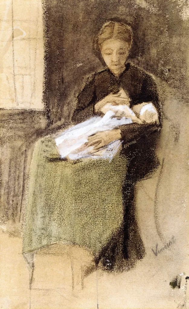 Sien Nursing Baby Van Gogh