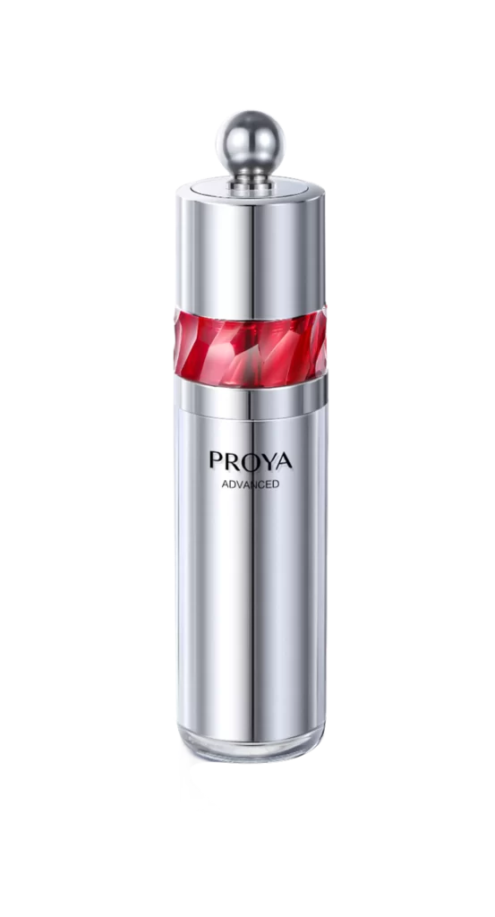 Silver Bottle Red Crystal Design
