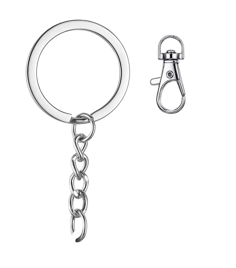 Silver Metallic Chain Ring