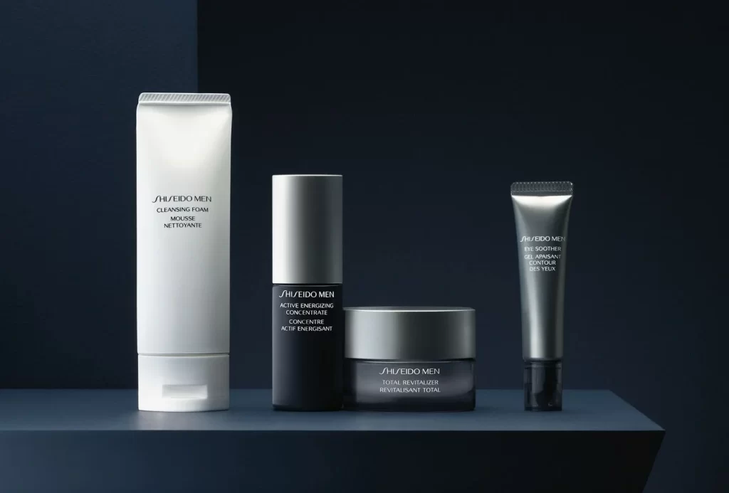 Skincare Men’s Products Minimalist White Grey Clean Design