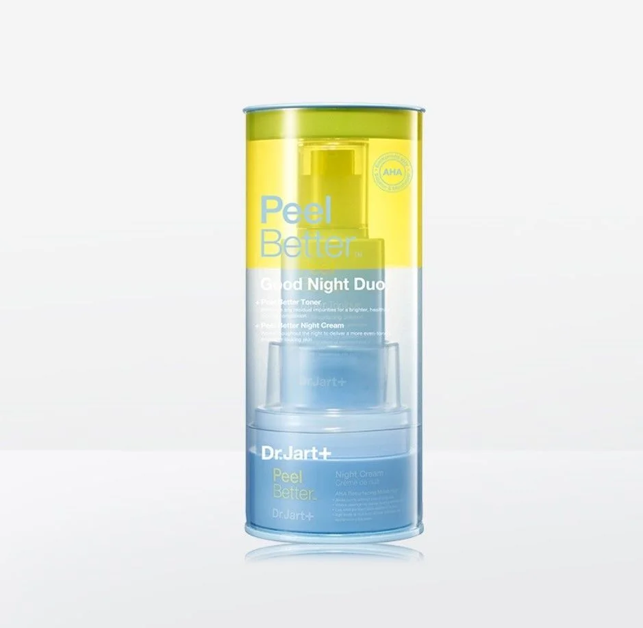 Skincare Night Cream Duo Yellow Blue Modern Design
