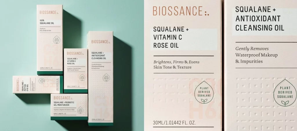 Skincare Packaging White Green Minimalist Clean Design