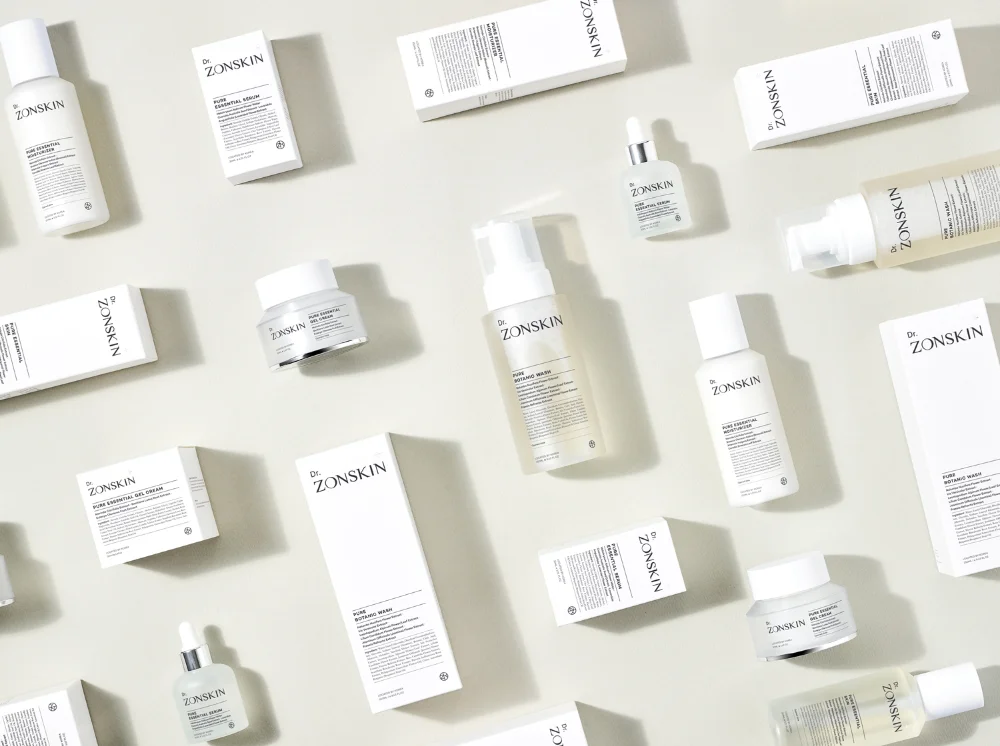 Skincare Product White Minimalist Clean Design