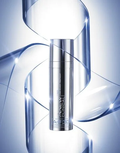 Skincare Serum Silver Blue Modern Sleek Design