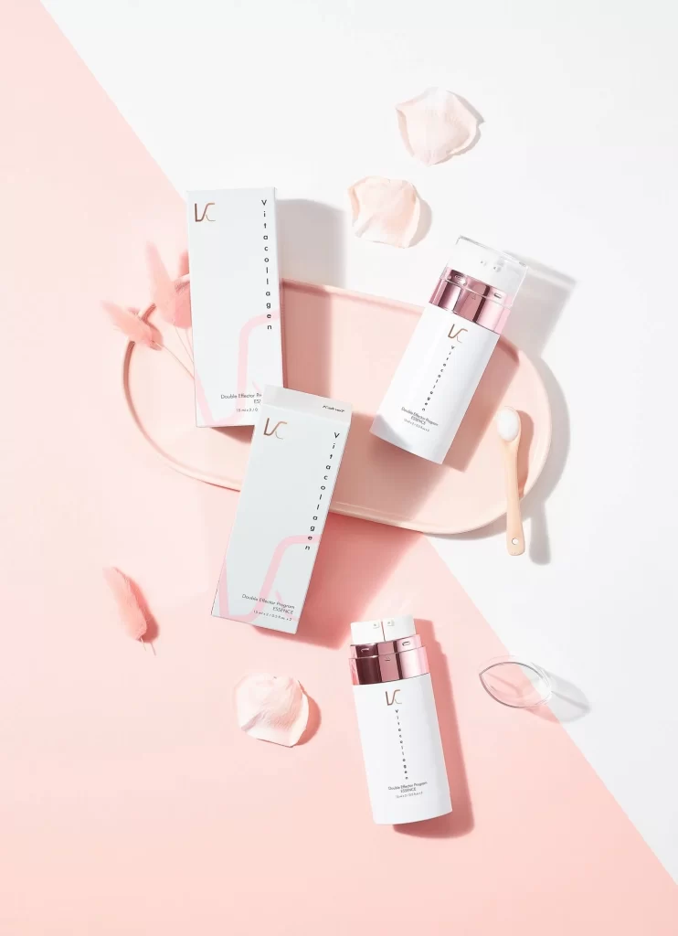 Skincare Serum White Pink Minimalist Design