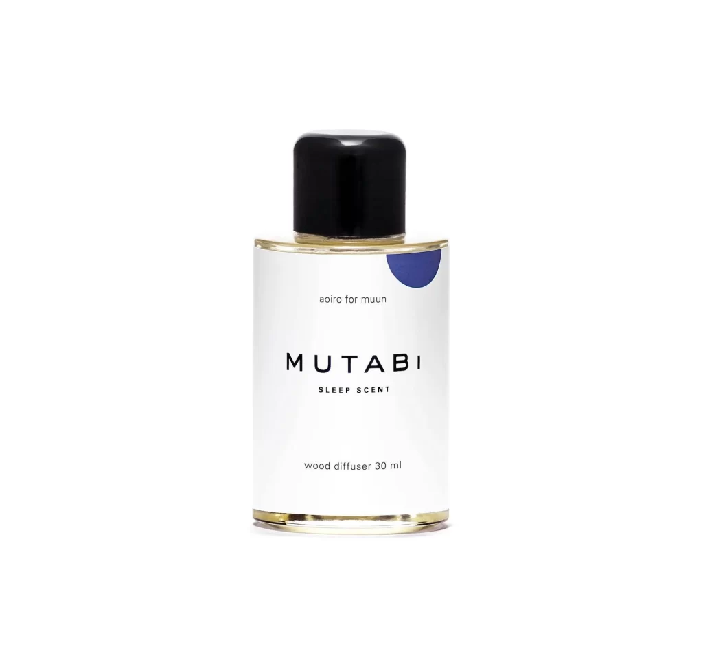 Sleep Scent Bottle White Black Blue Minimalist Design